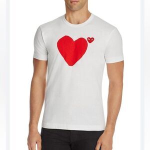Comme Des Garcons PLAY Heart Graphic Tee Size XL